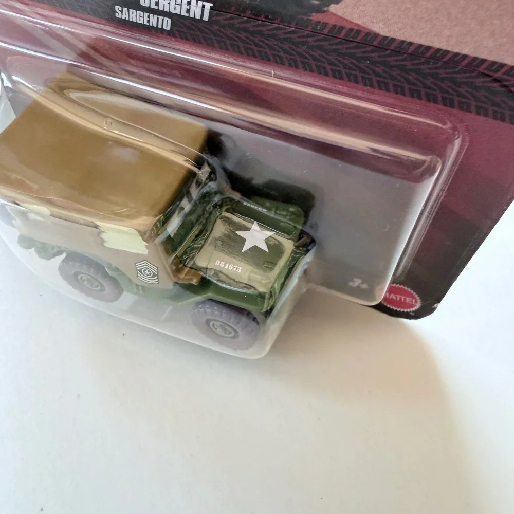 Mattel Disney Pixar Cars Sarge Die-Cast Metal 1:55 Scale Military Jeep DXV29
